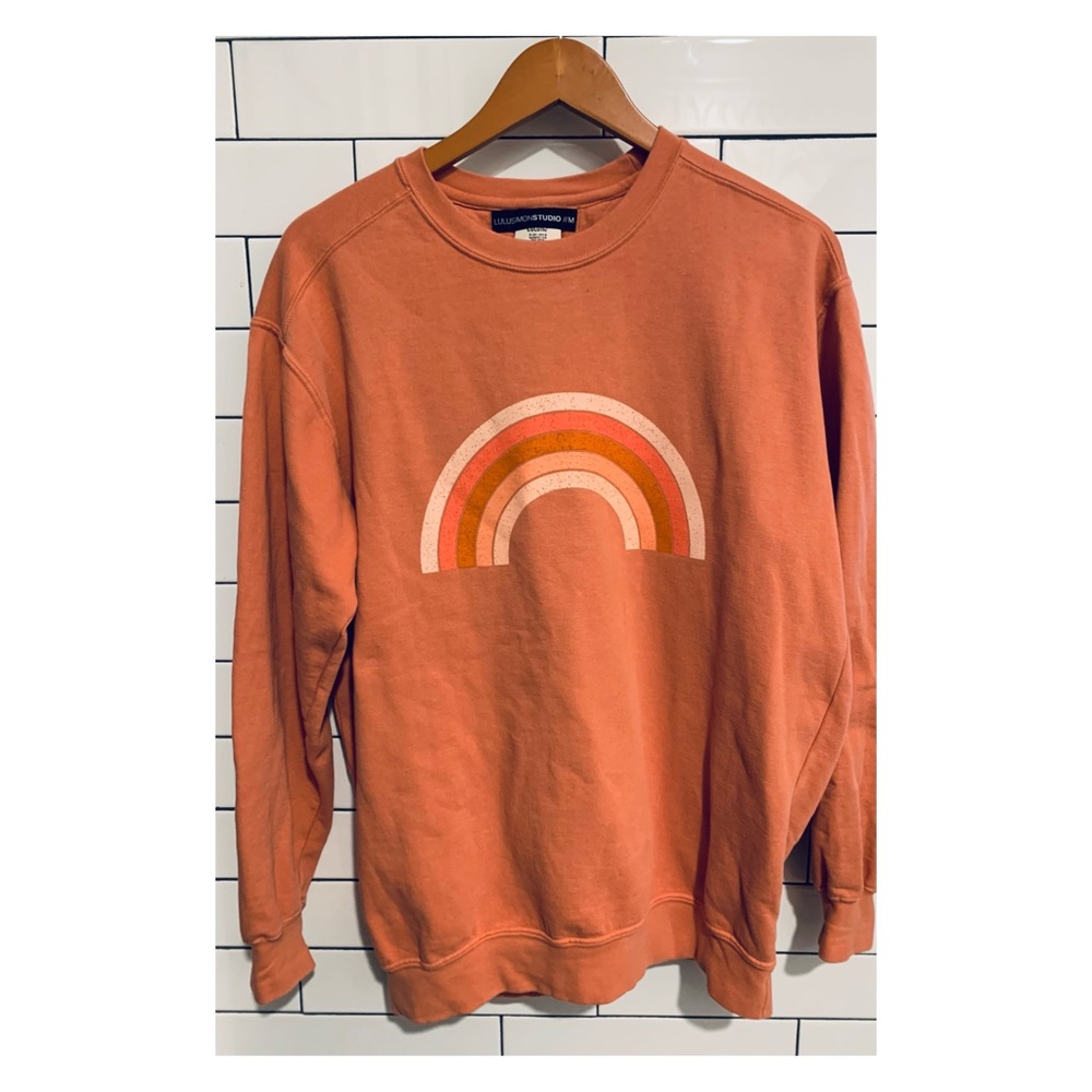 Lulu Simon Studio boho rainbow Sweatshirt M